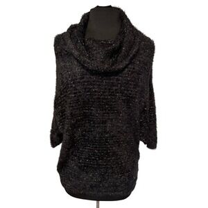 Nine West Jeans Cowl Neck Slouchy Sweater Size S NWT Metallic Knit